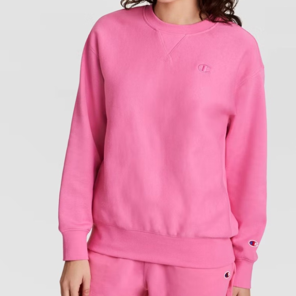 Champion Bubble Gum Pink Crewneck Sweatshirt